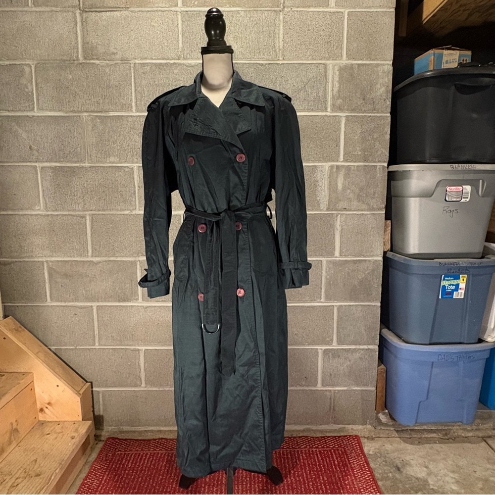 Vintage Oliver B iridescent trench coat.